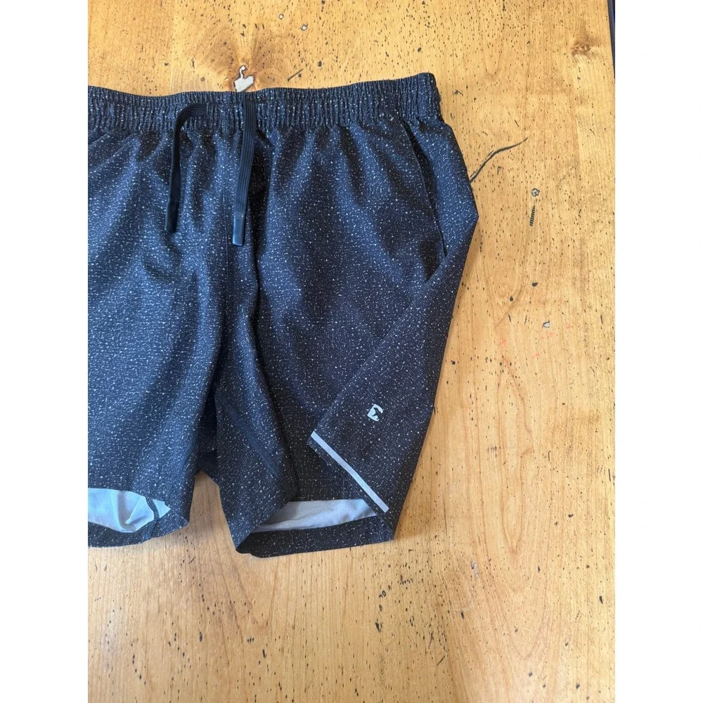 Bearbottom Loft Shorts Size L Black Speckled 5.5 Inch Inseam Mens Athletic Gym